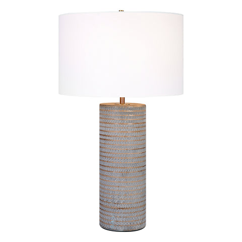 Uttermost Monolith Gray Table Lamp