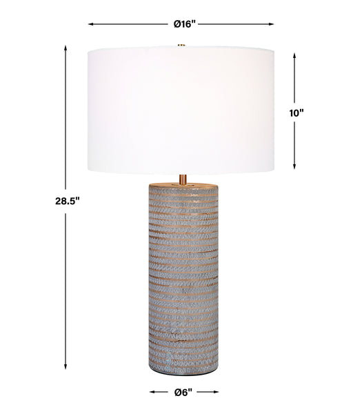 Uttermost Monolith Gray Table Lamp