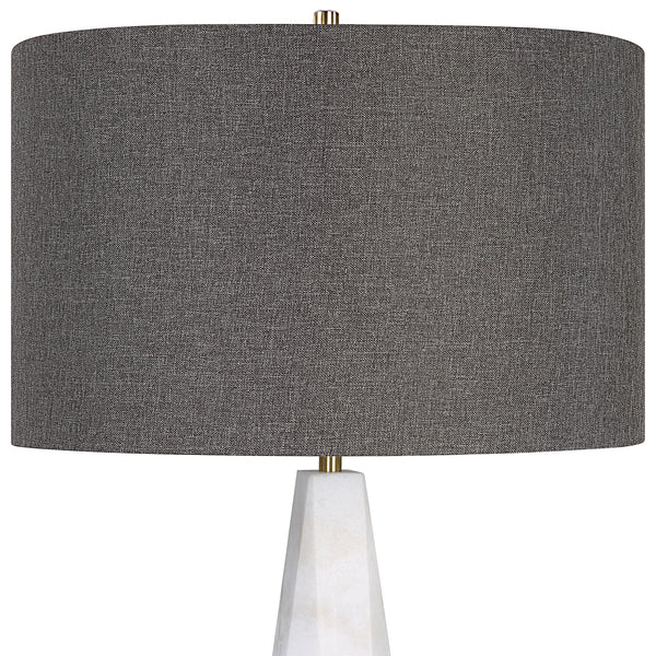 Uttermost Citadel White Marble Table Lamp