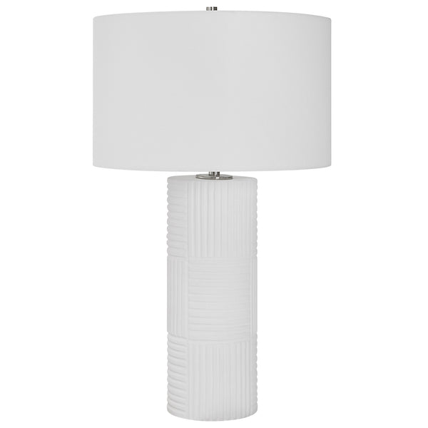 Uttermost Patchwork White Table Lamp