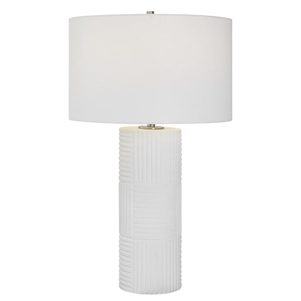 Uttermost Patchwork White Table Lamp