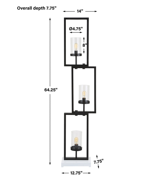 Uttermost Cielo Black Floor Lamp