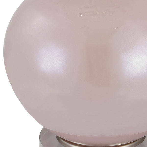 Uttermost Rosa Pink Glass Table Lamp