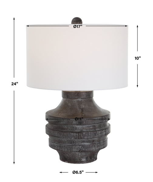 Uttermost Timber Carved Wood Table Lamp