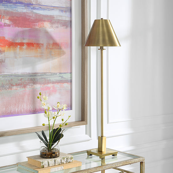 Uttermost Pilot Brass Buffet Lamp