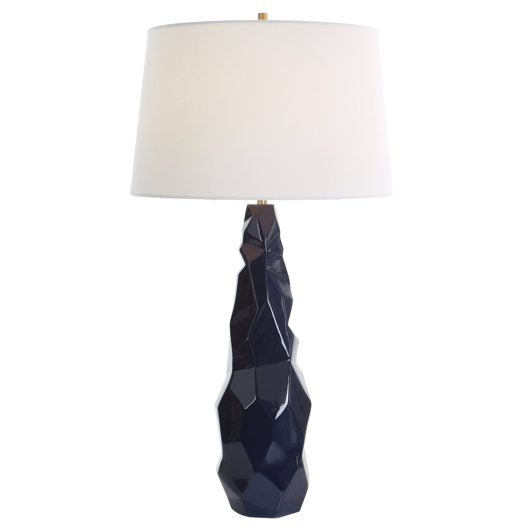 Uttermost Kavos Geometric Blue Table Lamp