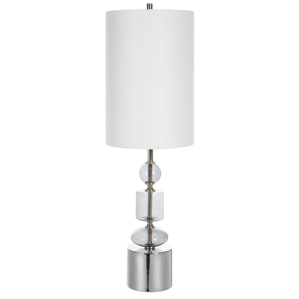 Uttermost Stratus Gray Glass Buffet Lamp