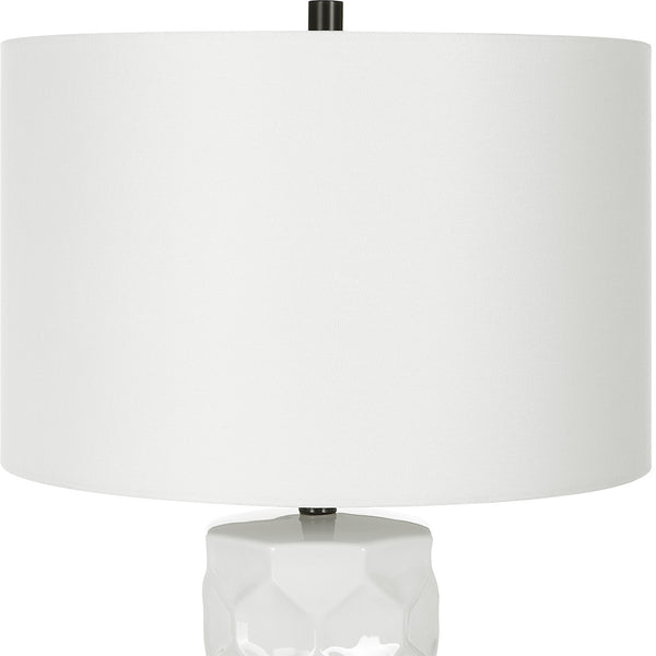 Uttermost Honeycomb White Table Lamp