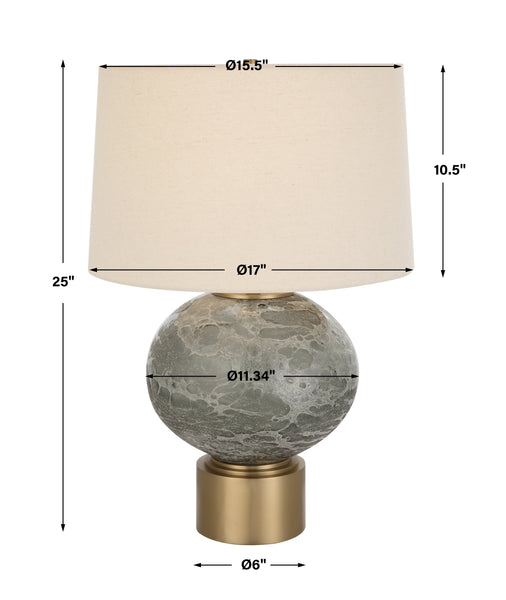 Uttermost Lunia Gray Glass Table Lamp