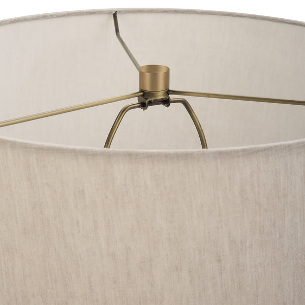 Uttermost Gravitas Elegant Brass & Stone Lamp