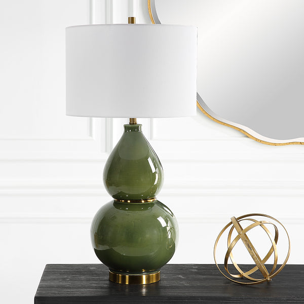 Uttermost Gourd Green Table Lamp