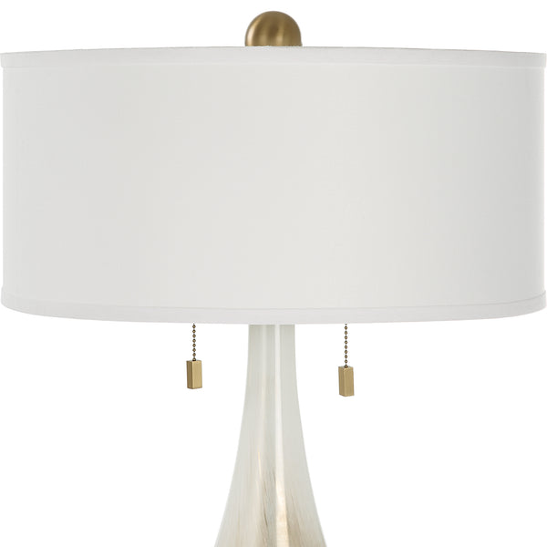 Uttermost Cardoni Bronze Glass Table Lamp