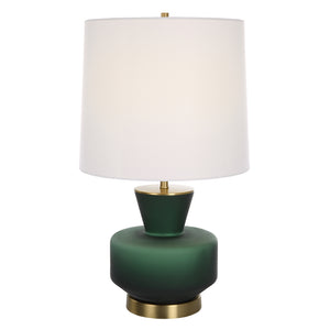 Uttermost Trentino Dark Emerald Green Table Lamp