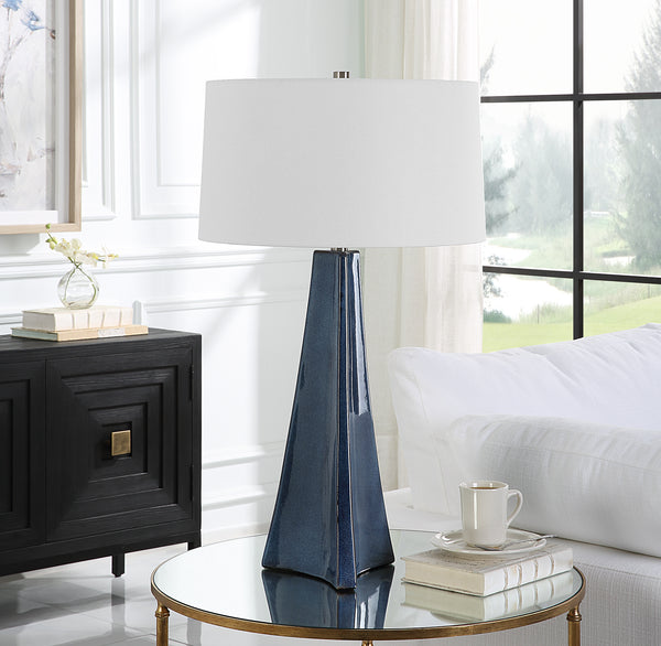 Uttermost Teramo Scalloped Ceramic Table Lamp