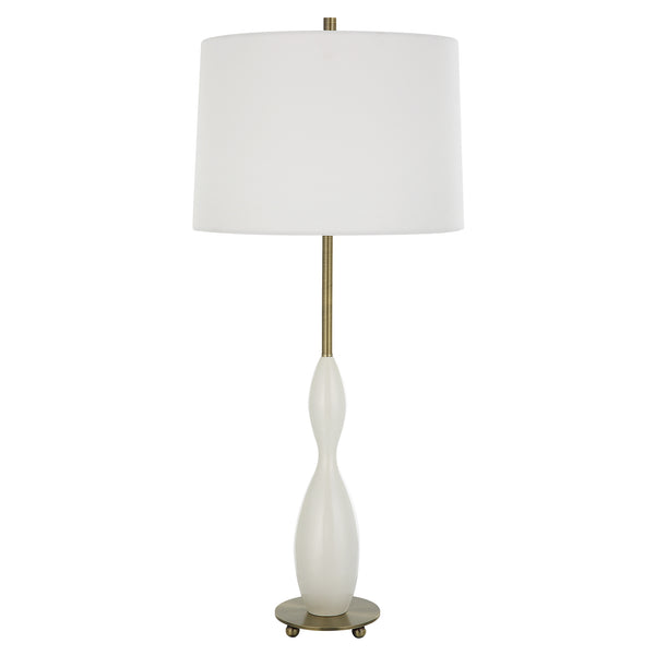 Uttermost Annora Glossy White Table Lamp