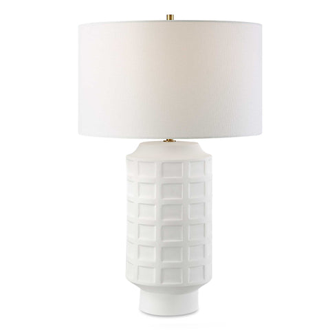 Uttermost Window Pane White Table Lamp