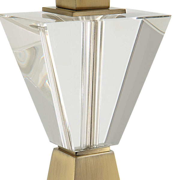 Uttermost Arete Modern Brass Table Lamp