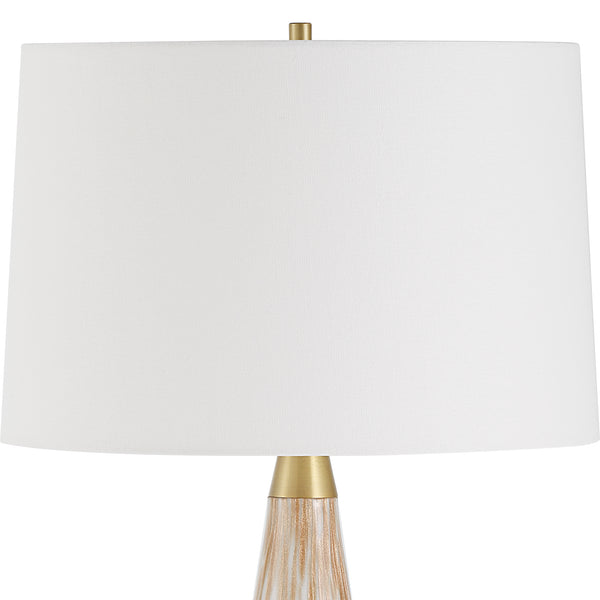 Uttermost Lyra White & Gold Table Lamp