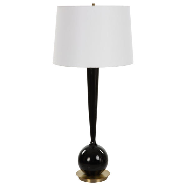 Uttermost Brielle Polished Black Table Lamp