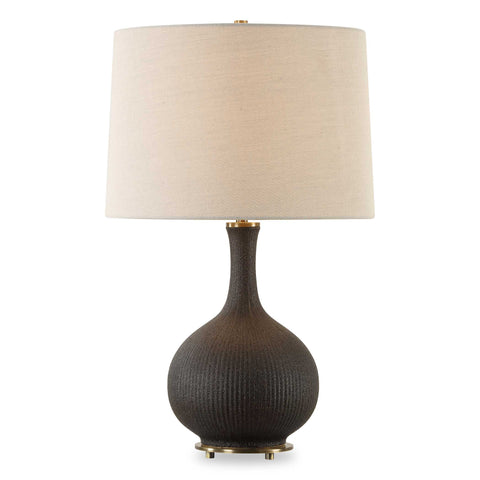 Uttermost Rimini Black Glaze Table Lamp