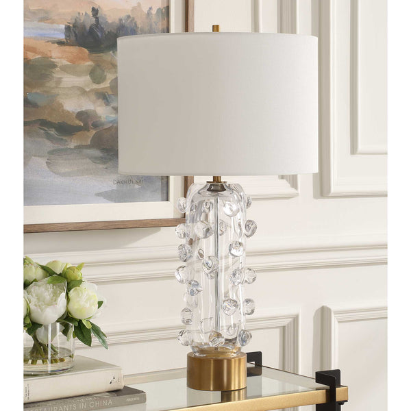 Uttermost Aura Clear Glass Table Lamp