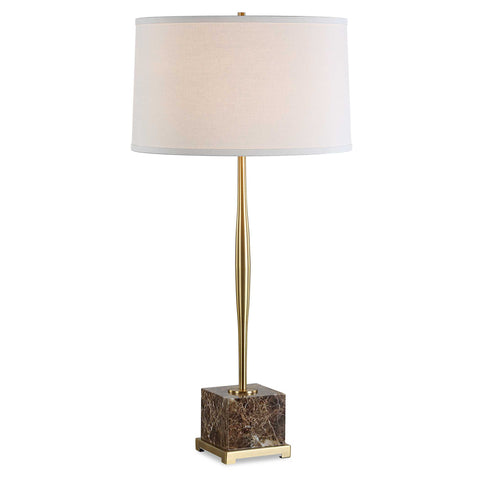 Uttermost Booker Thin Brass Table Lamp