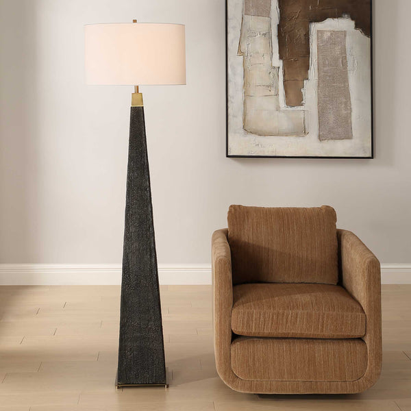Uttermost Lathey Tapered Floor Lamp