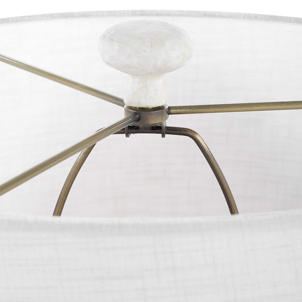 Uttermost Sonata Textured White Table Lamp