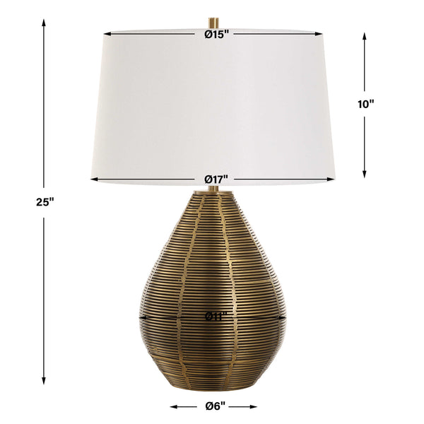 Uttermost Knowles Brass Table Lamp