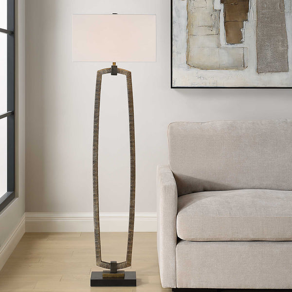 Uttermost Relic Gold Floor Lamp