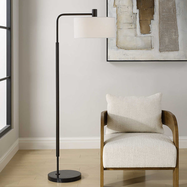 Uttermost Richie Black Floor Lamp