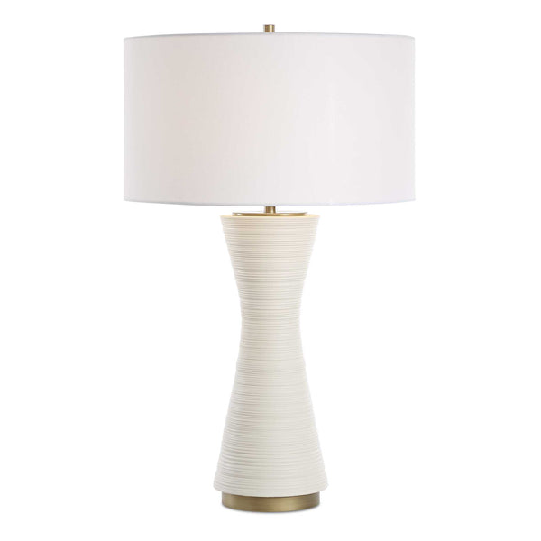 Uttermost Ridgeline Matte White Table Lamp