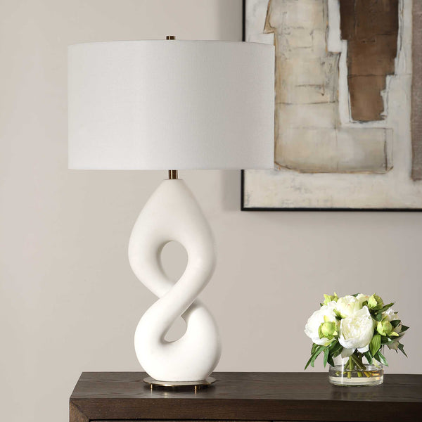 Uttermost Meridian Ivory Stone Table Lamp