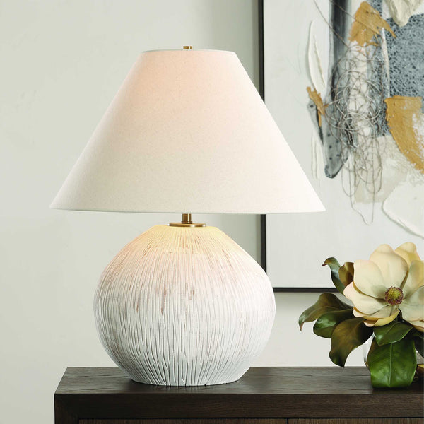 Uttermost Meryl Aged White Table Lamp