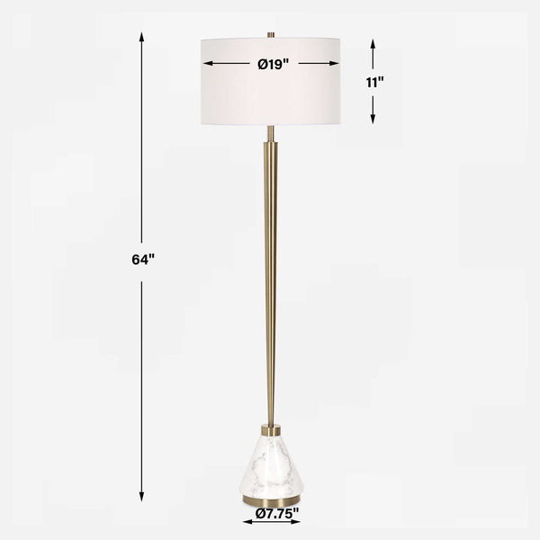 Uttermost Curran Tapered Metal Floor Lamp