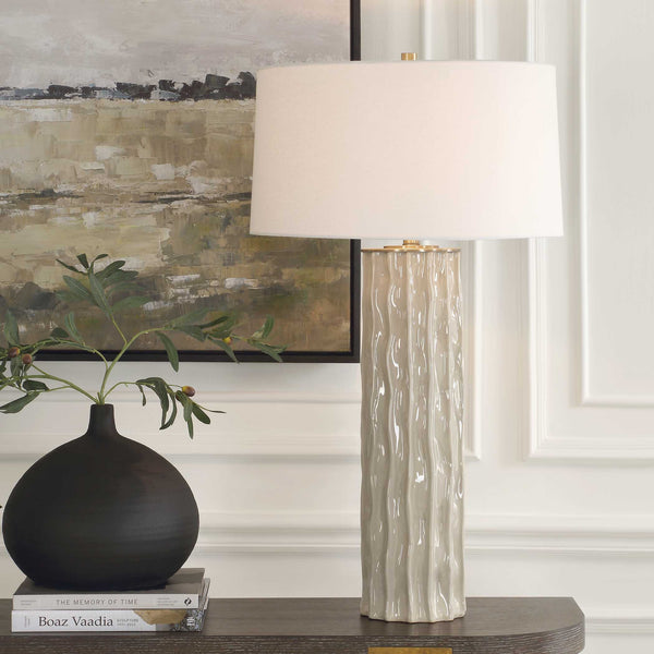 Uttermost Parilli Taupe Gray Table Lamp