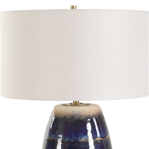 Uttermost Orleans Blue Glaze Table Lamp