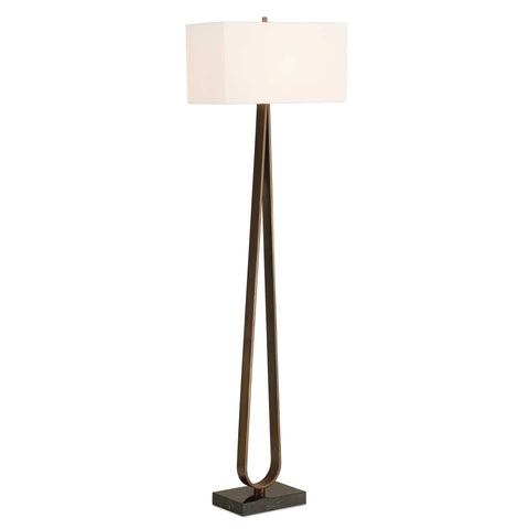 Uttermost Galloway Minimalist Bronze Floor Lamp