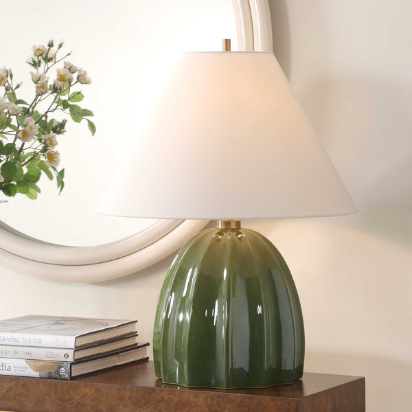 Uttermost Renna Moss Green Table Lamp