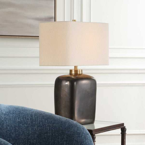 Uttermost Quentin Dark Bronze Table Lamp
