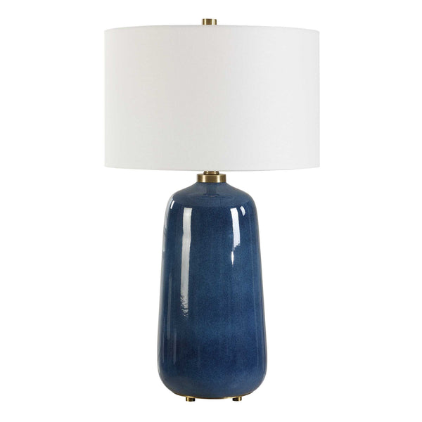Uttermost Brae Blue Glaze Table Lamp