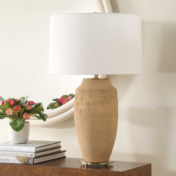 Uttermost Sandstone Flow Terracotta Table Lamp