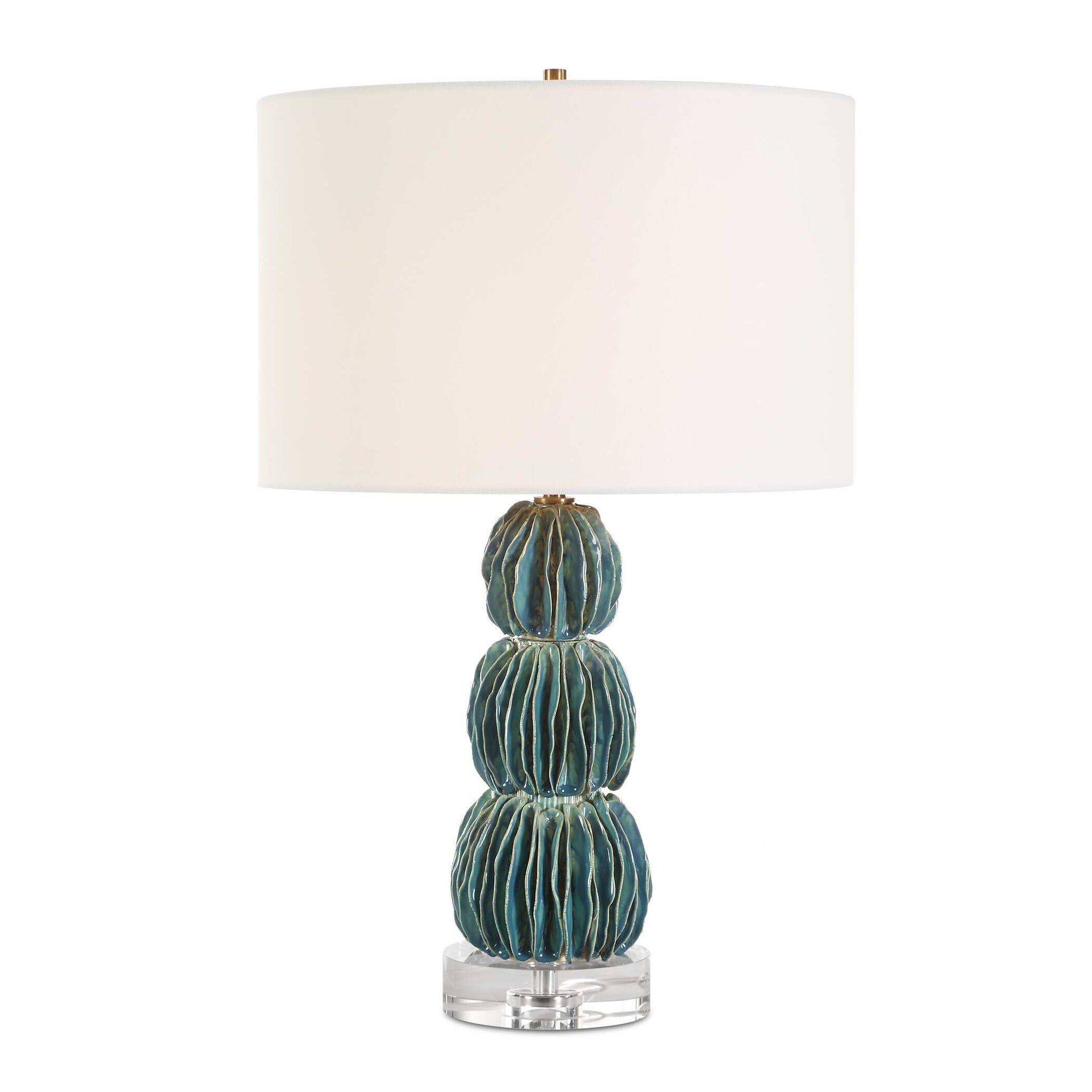 Uttermost Bonaire Teal Blue Table Lamp