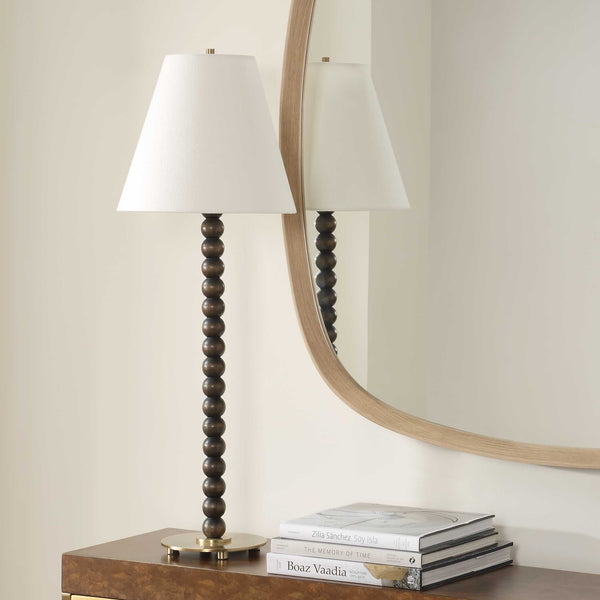 Uttermost Gallus Wood Spheres Table Lamp