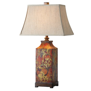 Uttermost Colorful Flowers Table Lamp