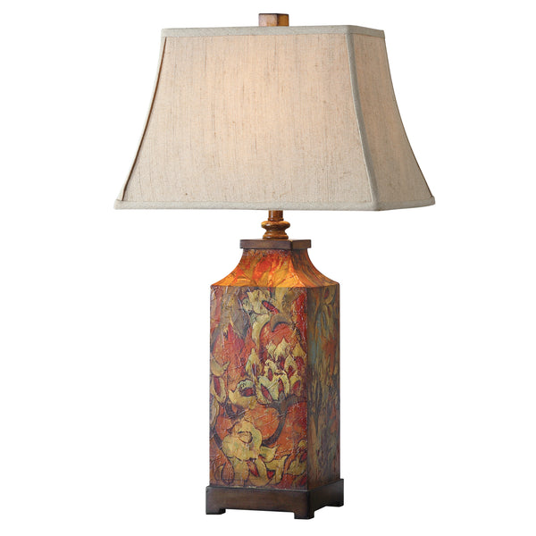 Uttermost Colorful Flowers Table Lamp