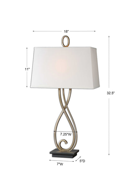 Uttermost Ferndale Scroll Metal Lamp