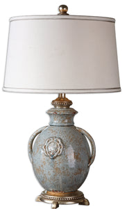 Uttermost Cancello Blue Glaze Lamp