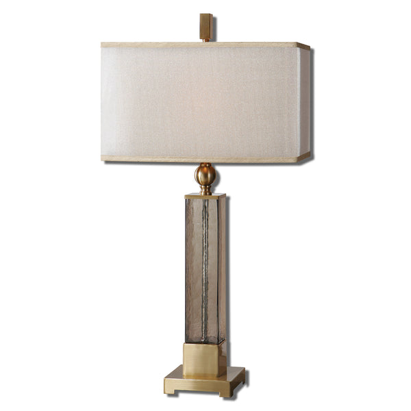 Uttermost Caecilia Amber Glass Table Lamp