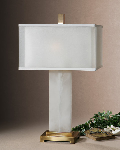 Uttermost Athanas Alabaster Lamp